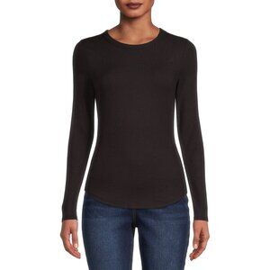 NO Boundaries Juniors Crew Ribbed Long Sleeve Tee